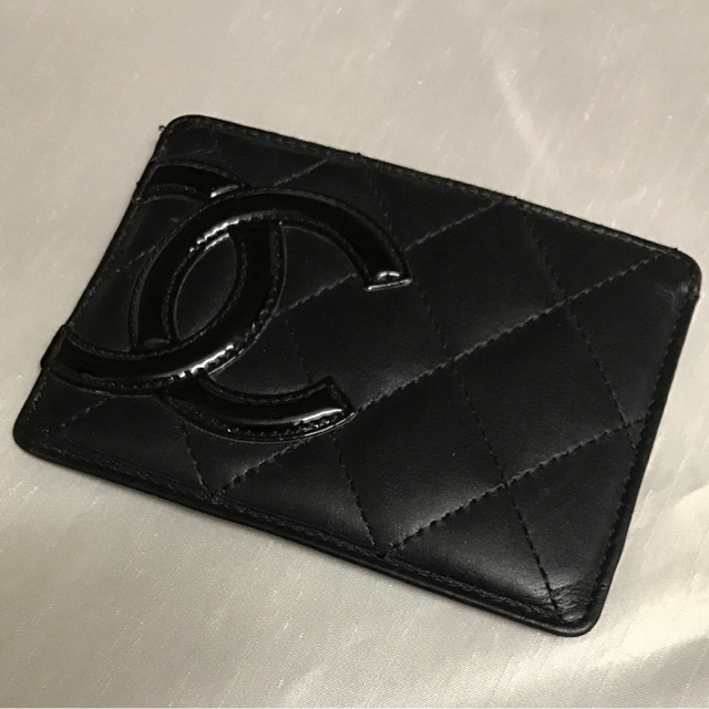 美品❤️CHANEL カンボンライン カードケース （メンズ可） ブラック ...