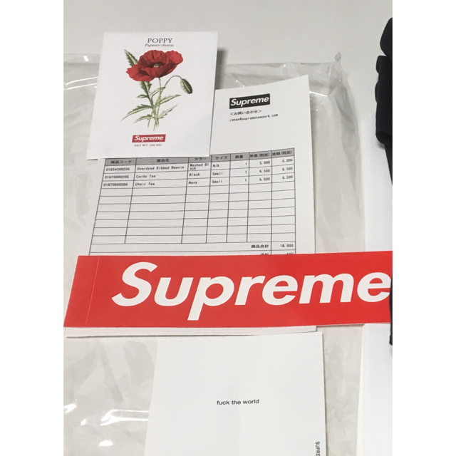 Supreme(シュプリーム)のsupreme 18SS cards tee Sサイズ ブラック オンライン購入 メンズのトップス(Tシャツ/カットソー(半袖/袖なし))の商品写真