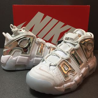 ナイキ(NIKE)の新品 25 黒タグ NIKE AIR MORE UPTEMPO Chrome(スニーカー)