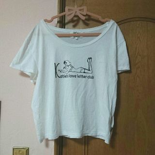 ケイティー(Katie)のシェリー様♡ Katie love letter club 白Tシャツ(Tシャツ(半袖/袖なし))