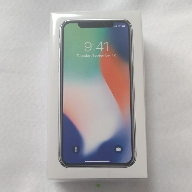 SIMフリー] 新品 iPhone X 64GB シルバー - スマートフォン本体