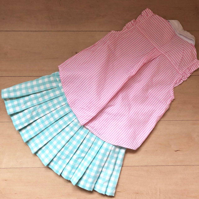 JENNI(ジェニィ)のJENNI ブラウス プリーツスカートセット【美品】 キッズ/ベビー/マタニティのキッズ服女の子用(90cm~)(ブラウス)の商品写真