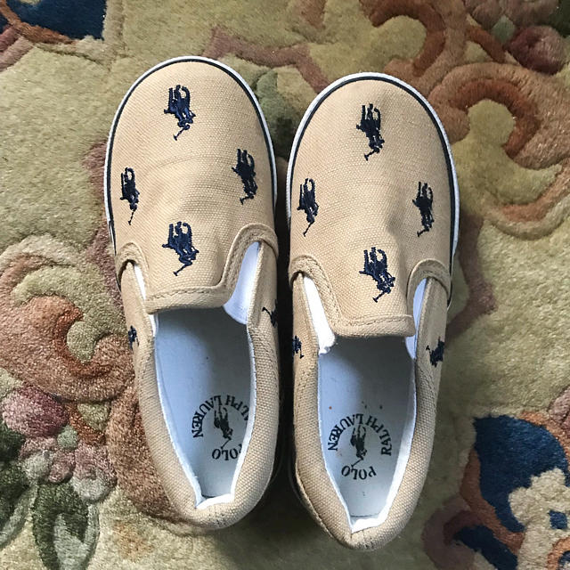 POLO RALPH LAUREN(ポロラルフローレン)のポロ スリッポン 16.5cm キッズ/ベビー/マタニティのキッズ靴/シューズ(15cm~)(スリッポン)の商品写真