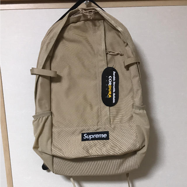 Supreme backpack 18ss ベージュ
