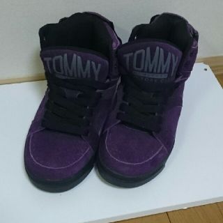 トミー(TOMMY)のトミー スニーカー パープル 24㎝(スニーカー)