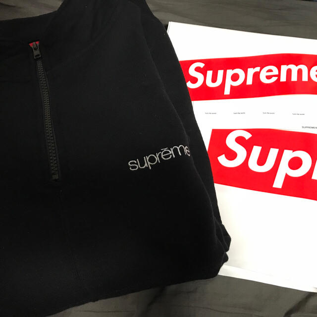 Supreme Color Blocked Half Zip Sweat