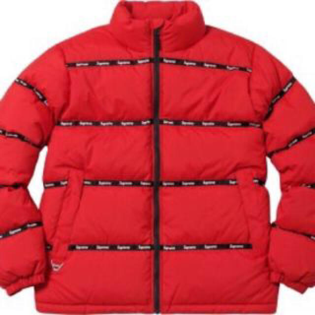 販売されてい Supreme Logo Tape Puffy Jacket ダウン ジャケット