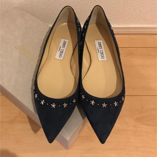 ジミーチュウ(JIMMY CHOO)の【a0830様専用]ジミーチュウ💓スタッズフラットシューズ(バレエシューズ)