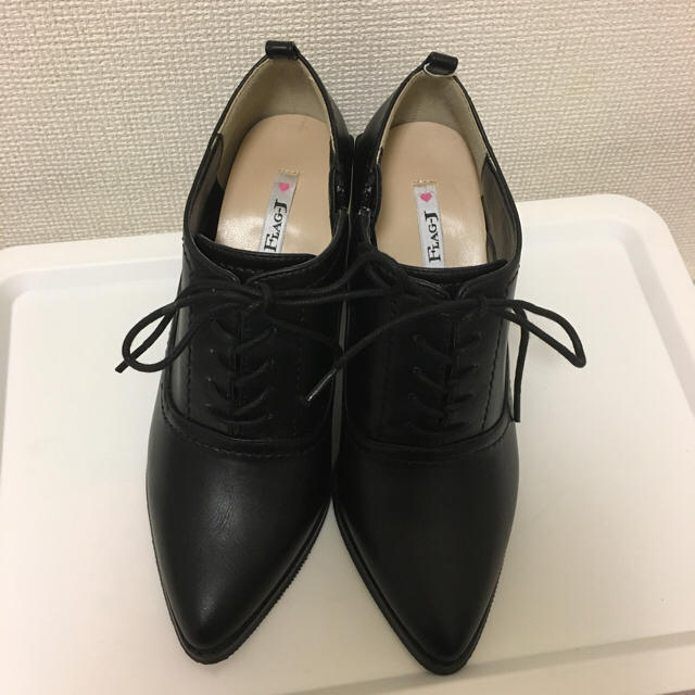 FLAG-J(フラッグジェイ)のFLAG-Jブラックブーティーパンプス レディースの靴/シューズ(ハイヒール/パンプス)の商品写真