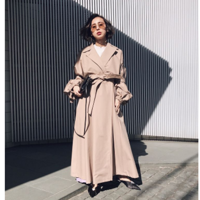 GOURD SLEEVE TRENCH COAT