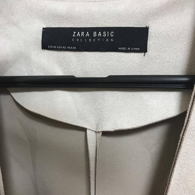 ZARA(ザラ)のZARA フェイクスウェード ロングコート ロングカーデ レディースのジャケット/アウター(スプリングコート)の商品写真