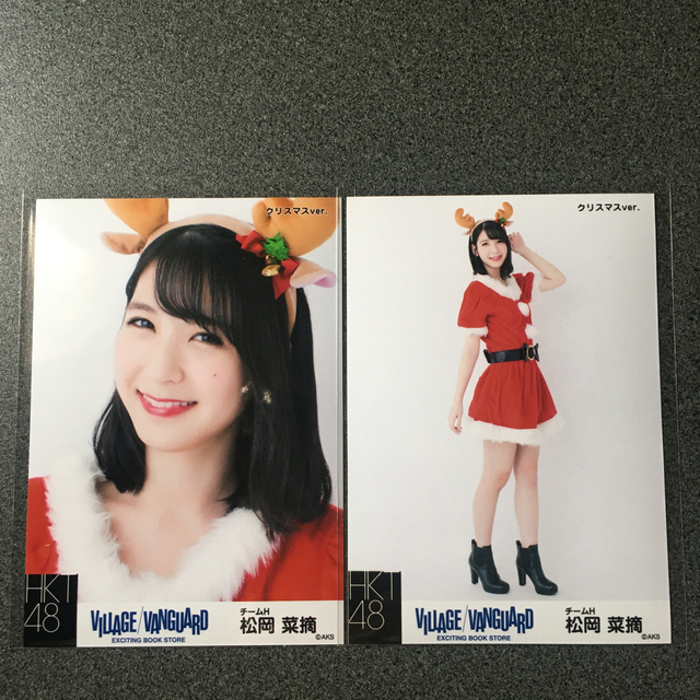 HKT48(エイチケーティーフォーティーエイト)のHKT48 松岡菜摘 ヴィレッジヴァンガード クリスマス ver. 限定生写真 エンタメ/ホビーのタレントグッズ(アイドルグッズ)の商品写真