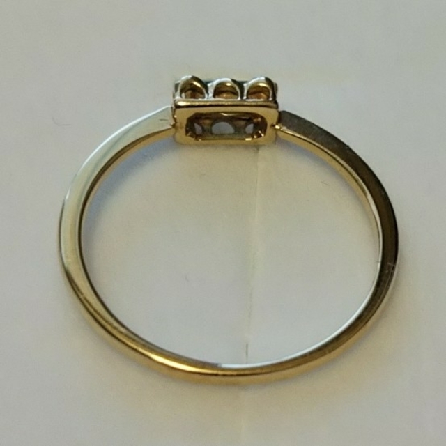グリーンクォーツK10YGリング（9号） レディースのアクセサリー(リング(指輪))の商品写真