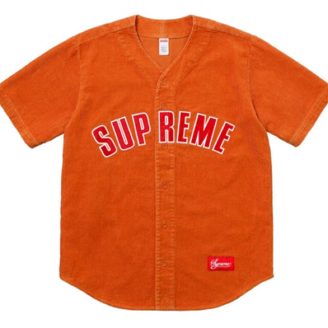 supreme baseball jersey orange ベースボール