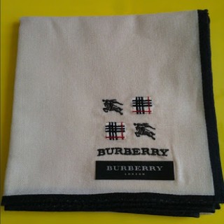 バーバリー(BURBERRY)のBURBERRY バーバリー ハンカチ ホースマーク＆ノバチェック(刺繍) 新品(ハンカチ)