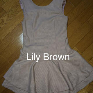 リリーブラウン(Lily Brown)のLily Brownフリルワンピース(ミニワンピース)
