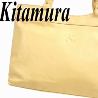 キタムラ(Kitamura)のキタムラ レザーハンドバッグ ライトベージュ系(トートバッグ)