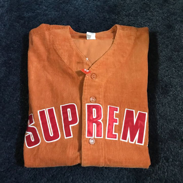 Supreme Corduroy Baseball Jersey M