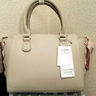 マジェスティックレゴン(MAJESTIC LEGON)の【新品】サイドレースアップミニバッグ(グレージュ)(ショルダーバッグ)