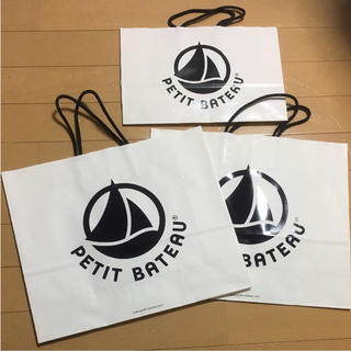 プチバトー(PETIT BATEAU)のプチバトー 紙袋 3枚(ショップ袋)