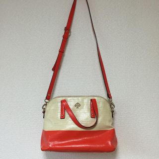 ケイトスペードニューヨーク(kate spade new york)のケイトスペード オレンジバイカラー2wayバッグ(ショルダーバッグ)