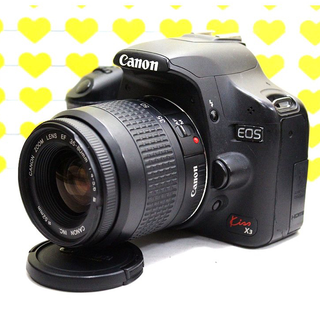 動画&スマホ転送❤️CANON eos KISS X3 イオス キスloveカメラ