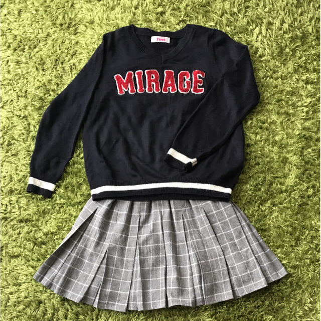 INGNI First(イングファースト)のイングファースト セーター・スカートセット キッズ/ベビー/マタニティのキッズ服女の子用(90cm~)(ニット)の商品写真