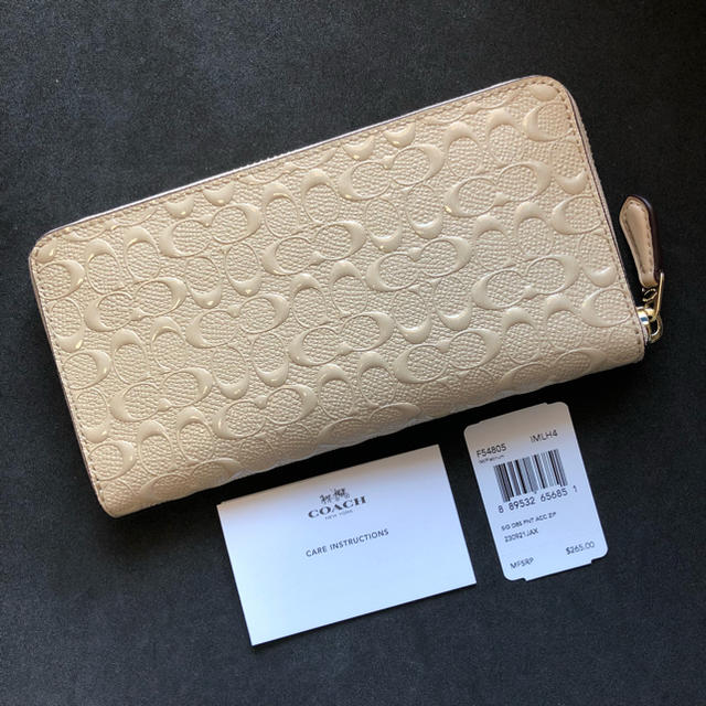 COACH長財布 ベージュ