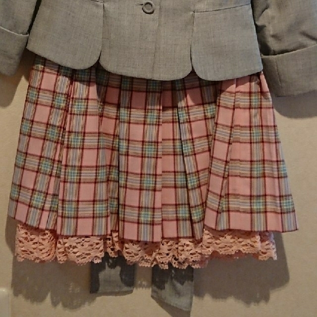 mezzo piano(メゾピアノ)の(値下げ)入学式スーツ  キッズ/ベビー/マタニティのキッズ服女の子用(90cm~)(ドレス/フォーマル)の商品写真