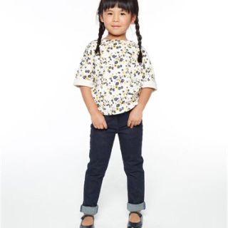 プチバトー(PETIT BATEAU)の美ら様専用◆5ans 新品 チュビックイエローフラワープリント半袖カットソー(Tシャツ/カットソー)