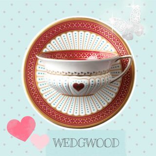 ウェッジウッド(WEDGWOOD)のsale!新品2客セット☆Wedgwoodハーレクインコレクションカップ&ソーサ(食器)