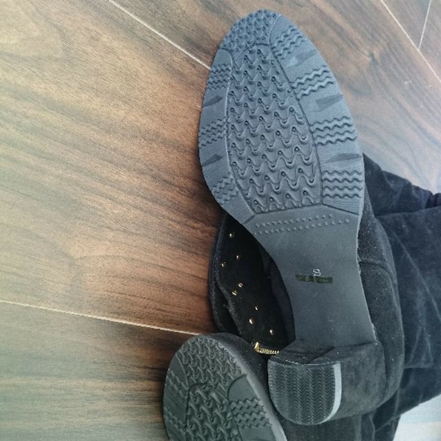 attagirl アタガール　スタッズ付き　ニーハイブーツ　ブラック（黒） レディースの靴/シューズ(ブーツ)の商品写真