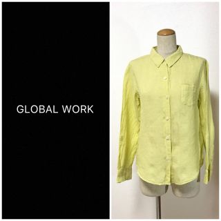 グローバルワーク(GLOBAL WORK)の❤️送料込❤️GLOBAL WORK リネンシャツ(シャツ/ブラウス(長袖/七分))