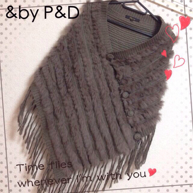 &by P&D♡ラビットファーポンチョ