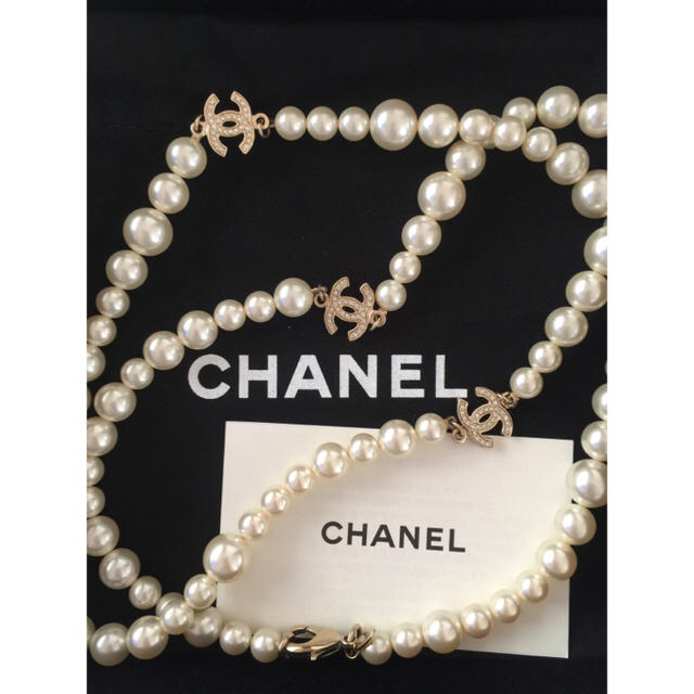 CHANEL - シャネル ロング パールネックレス CHANELの通販 by cherrypink72's shop｜シャネルならラクマ