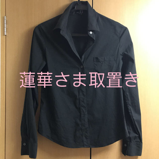セオリー(theory)のtheoryサイズ4 黒色 襟付きシャツ(シャツ/ブラウス(長袖/七分))