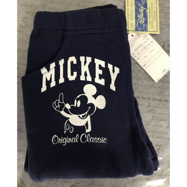 Disney(ディズニー)のばちこ様専用 新品 disney ミッキー パンツ 120 キッズ/ベビー/マタニティのキッズ服男の子用(90cm~)(パンツ/スパッツ)の商品写真