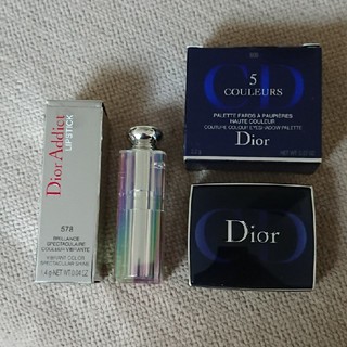 ディオール(Dior)のDior ミニアイシャドウ&ミニリップスティックセット限定品(コフレ/メイクアップセット)