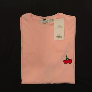 トップマン(TOPMAN)のTOPMAN ピンクチェリーTシャツ sサイズ(シャツ)