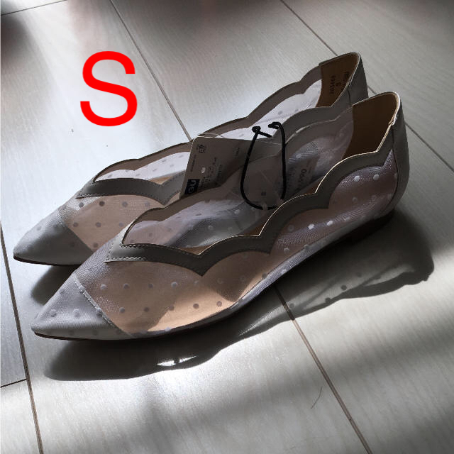 GU(ジーユー)のチュールレースフラットシューズ レディースの靴/シューズ(バレエシューズ)の商品写真