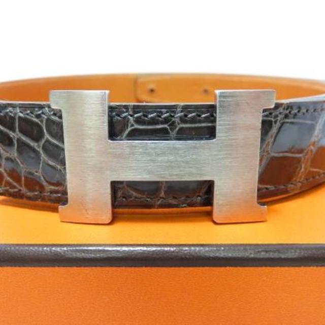 Hermes クロコ ポロサス □E刻印 S金具の通販 by GEORGIA|エルメスならラクマ - HERMES エルメス ミニ Hベルト 得価安い