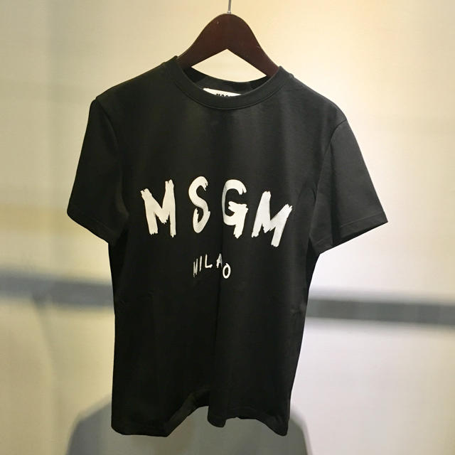 MSGM エムエスジーエム 新品 グラフィティロゴ Tシャツ S ブラックTシャツ(半袖/袖なし)