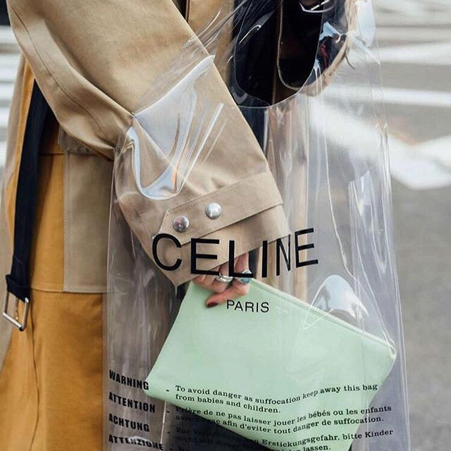 celine(セリーヌ)の【ei様専用】celine ビニールバッグ レディースのバッグ(トートバッグ)の商品写真