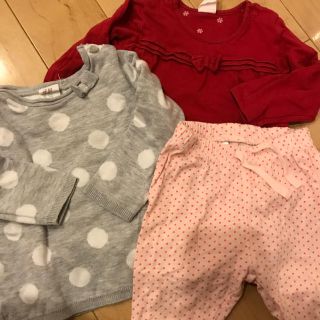 エイチアンドエム(H&M)の女の子 60 3枚セット ギャップ Ｈ＆Ｍ(シャツ/カットソー)