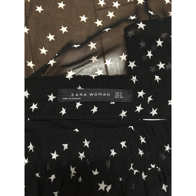 ZARA(ザラ)のZARA 星柄シフォンスカート レディースのスカート(ひざ丈スカート)の商品写真