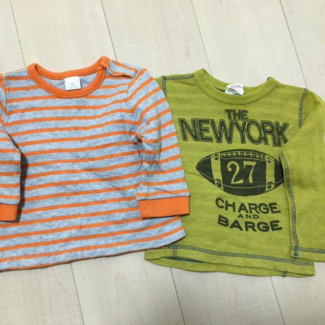 GAP(ギャップ)の美品☆GAP JUNK STOR ロンT 80 90 キッズ/ベビー/マタニティのキッズ服男の子用(90cm~)(Tシャツ/カットソー)の商品写真