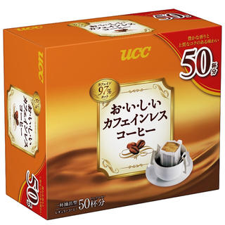 ユーシーシー(UCC)のUCC おいしいカフェインレス ドリップコーヒー (7g×50P) 350g(コーヒー)