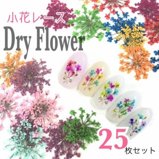 小花　押し花　レースドライフラワー　9色セット　ネイル　レジン(デコパーツ)