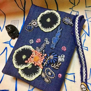 ミナペルホネン(mina perhonen)のハンドメイド♡ブックカバー(ブックカバー)