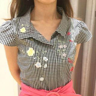 ウィルセレクション(WILLSELECTION)のwillselection ボタニカル刺繍ブラウス(シャツ/ブラウス(半袖/袖なし))